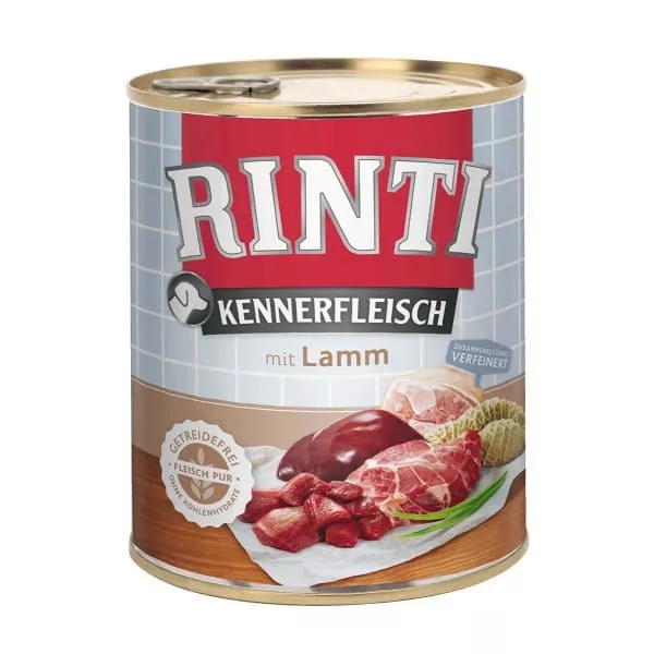Rinti 800g Kennerfl. Lamm Dose